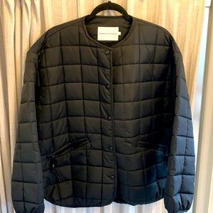 SOLD Rebecca Minkoff quilted collarless jacket